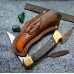 Ножны (чехол) для складного ножа "Властитель каньонов", кожа РД, ручная работа, на заказ арт. MSA63